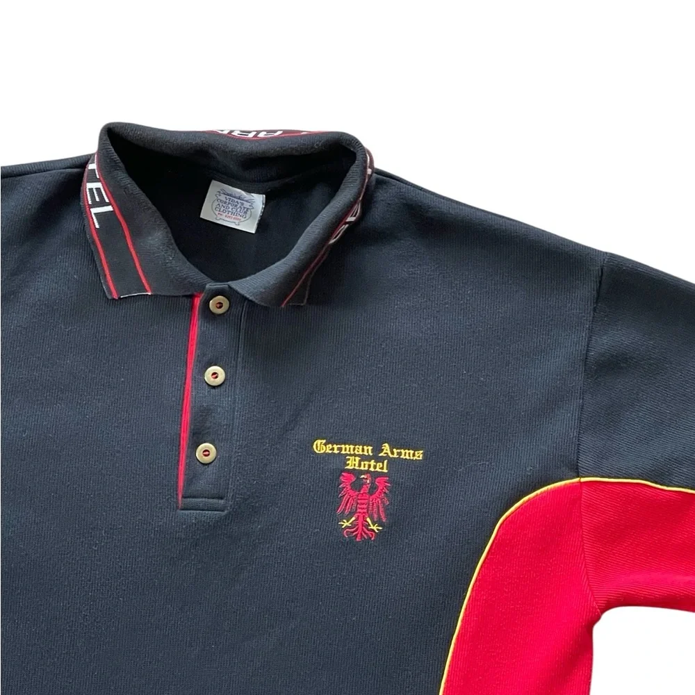 VIDA Black and Red Polo Shirt - Picture 3 of 8